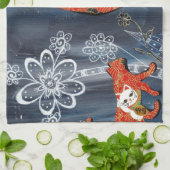 Linge De Cuisine Chats rouges chanceux (Plié)