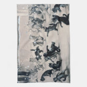 Linge De Cuisine Chats Snowball Combat, Louis Wain (Vertical)