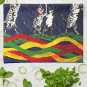 Linge De Cuisine Chats sous la pluie (Plié)