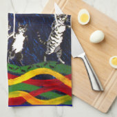 Linge De Cuisine Chats sous la pluie (Quart Plié)