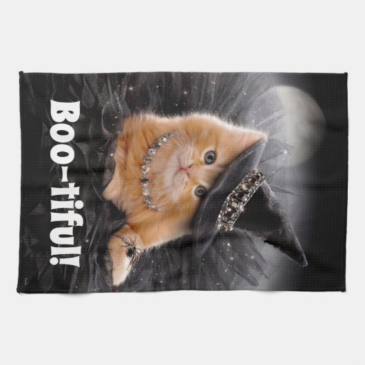 Linge De Cuisine Chatte à sorcière glamour (Horizontal)