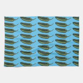 Linge De Cuisine CHAUD & ÉPIY chiles jalapeno motif (Horizontal)