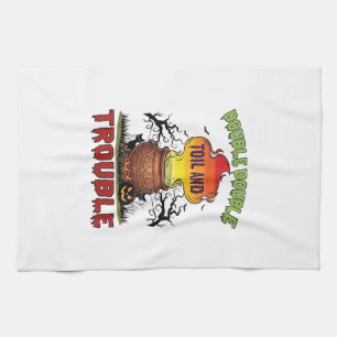 Linge De Cuisine Chaudière Double Travail Problème Halloween Chat N
