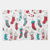 Linge De Cuisine Chaussettes de Noël (Horizontal)