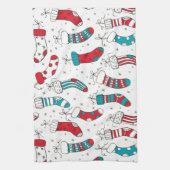 Linge De Cuisine Chaussettes de Noël (Vertical)