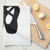 Linge De Cuisine Chaussons Bleu Noir En Pointe (Quart Plié)