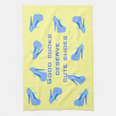 Linge De Cuisine Chaussures mignonnes bleues et jaunes (Vertical)