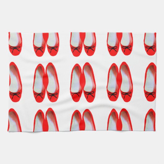 Linge De Cuisine Chaussures rouges (Horizontal)