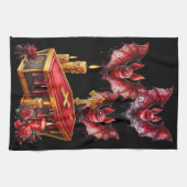 Linge De Cuisine Chauves-souris vampires (Horizontal)