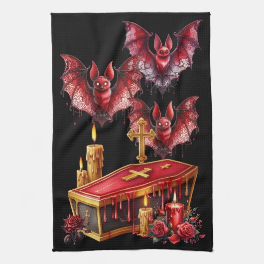 Linge De Cuisine Chauves-souris vampires (Vertical)