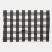 LINGE DE CUISINE CHECK DE GINGHAM NOIR ET BLANC (Horizontal)