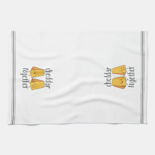 Linge De Cuisine Cheddar Ensemble Cute Funky Cheese Pun (Horizontal)
