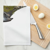 Linge De Cuisine Cheeked vert Conure (Quart Plié)