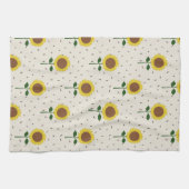 Linge De Cuisine Cheerful Sunflower Pattern Dishtowel (Horizontal)