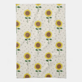 Linge De Cuisine Cheerful Sunflower Pattern Dishtowel (Vertical)