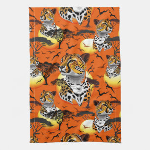 Linge De Cuisine Cheetah African Feline Wild Animal