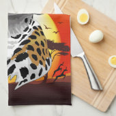 Linge De Cuisine Cheetah African Feline Wild Animal (Quart Plié)