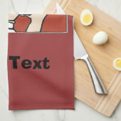 Linge De Cuisine Chef café, ajouter du texte (Quart Plié)