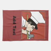 Linge De Cuisine Chef café, ajouter du texte (Horizontal)