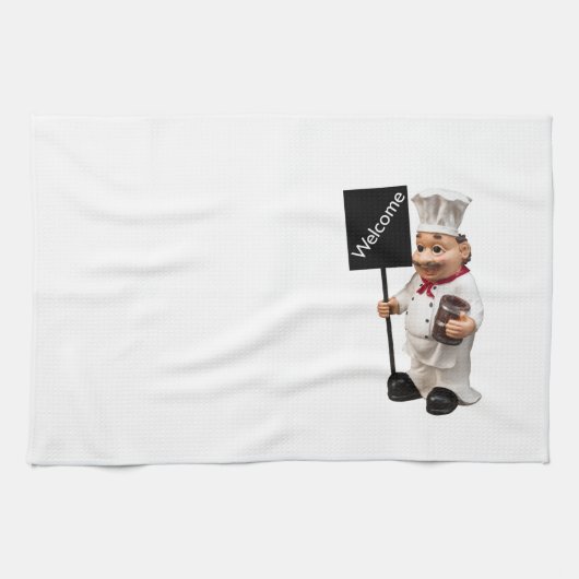Linge De Cuisine Chef cuisinier - Carte de menu BIENVENUE (Horizontal)