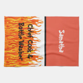 Linge De Cuisine Chef cuisinier et lave-bouteille (Horizontal)