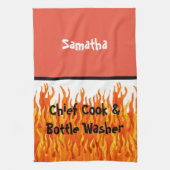 Linge De Cuisine Chef cuisinier et lave-bouteille (Vertical)