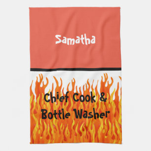 Linge De Cuisine Chef cuisinier et lave-bouteille