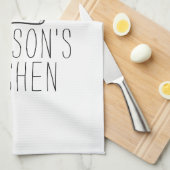 Linge De Cuisine Chef cuisinier moderne Casquette Monogramme Simple (Quart Plié)