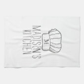 Linge De Cuisine Chef cuisinier moderne Casquette Monogramme Simple (Horizontal)