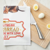 Linge De Cuisine Chef Dachshund Cuisson De pain d'épices (Quart Plié)