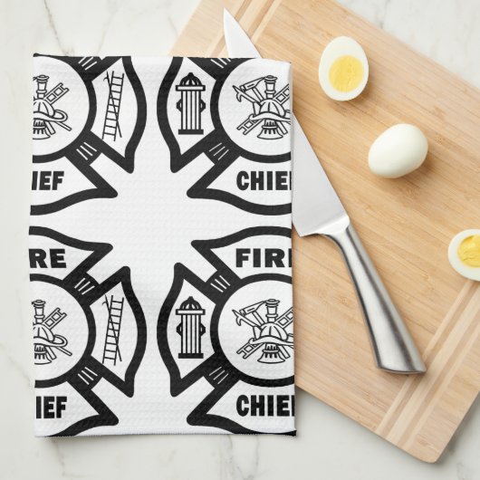 Linge De Cuisine Chef des pompiers (Quart Plié)