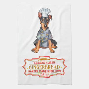Linge De Cuisine Chef Doberman Pinscher Cuisine pain d'épices