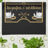 Linge De Cuisine Chef gaufre (Plié)