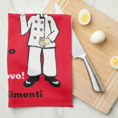 Linge De Cuisine Chef italien - Mangiamo (Quart Plié)