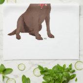 Linge De Cuisine Chef Labrador Retriever Chocolat (Plié)