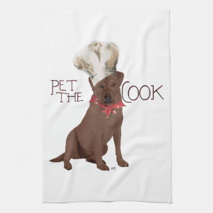 Linge De Cuisine Chef Labrador Retriever Chocolat
