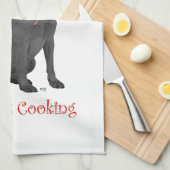 Linge De Cuisine Chef Labrador Retriever Noir (Quart Plié)