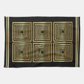 Linge De Cuisine Chef luxueux de l'or noir (Horizontal)