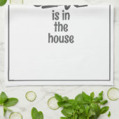 Linge De Cuisine CHEF Moderne EST DANS LA MAISON Drôle Citation (Plié)