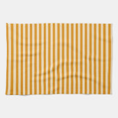 Linge De Cuisine Chef Orange Rayure Dorée (Horizontal)