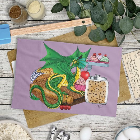 Linge De Cuisine Chef pâtissier Dragon Vert