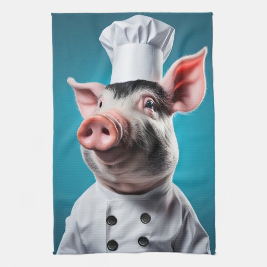 Linge De Cuisine Chef Pig (Vertical)