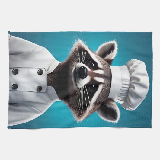Linge De Cuisine Chef Raccoon (Horizontal)