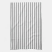 Linge De Cuisine Chef Rayure Blanche Grise (Vertical)