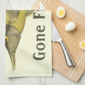 Linge De Cuisine Chelmon Tropical Jaune Longirostris, Poisson Vinta (Quart Plié)