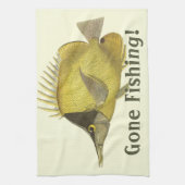 Linge De Cuisine Chelmon Tropical Jaune Longirostris, Poisson Vinta (Vertical)