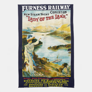 Linge De Cuisine Chemin de fer de Furness ~ Lady of the Lake