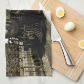 Linge De Cuisine Chemin de fer historique (Quart Plié)