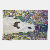 Linge De Cuisine Chemin de jardin avec poulets, Gustav Klimt (Horizontal)