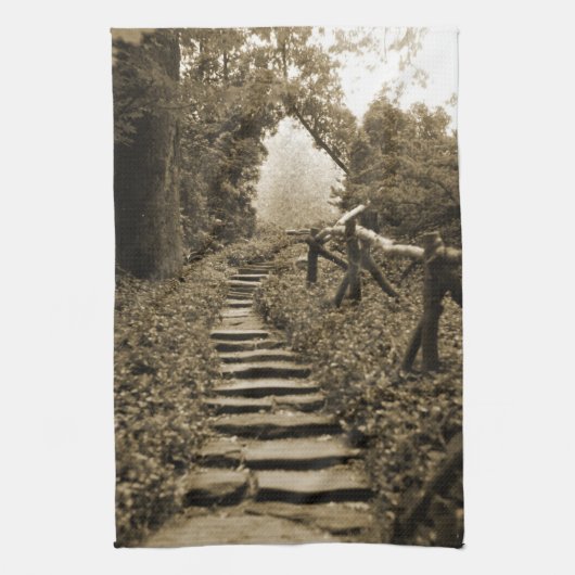 Linge De Cuisine Chemin vers la lumière (Vertical)